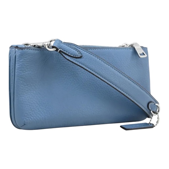 NEW Coach Pebble Leather Double Zip Crossbody Bag Detachable Strap Drop22”CJ789 - Picture 15 of 17